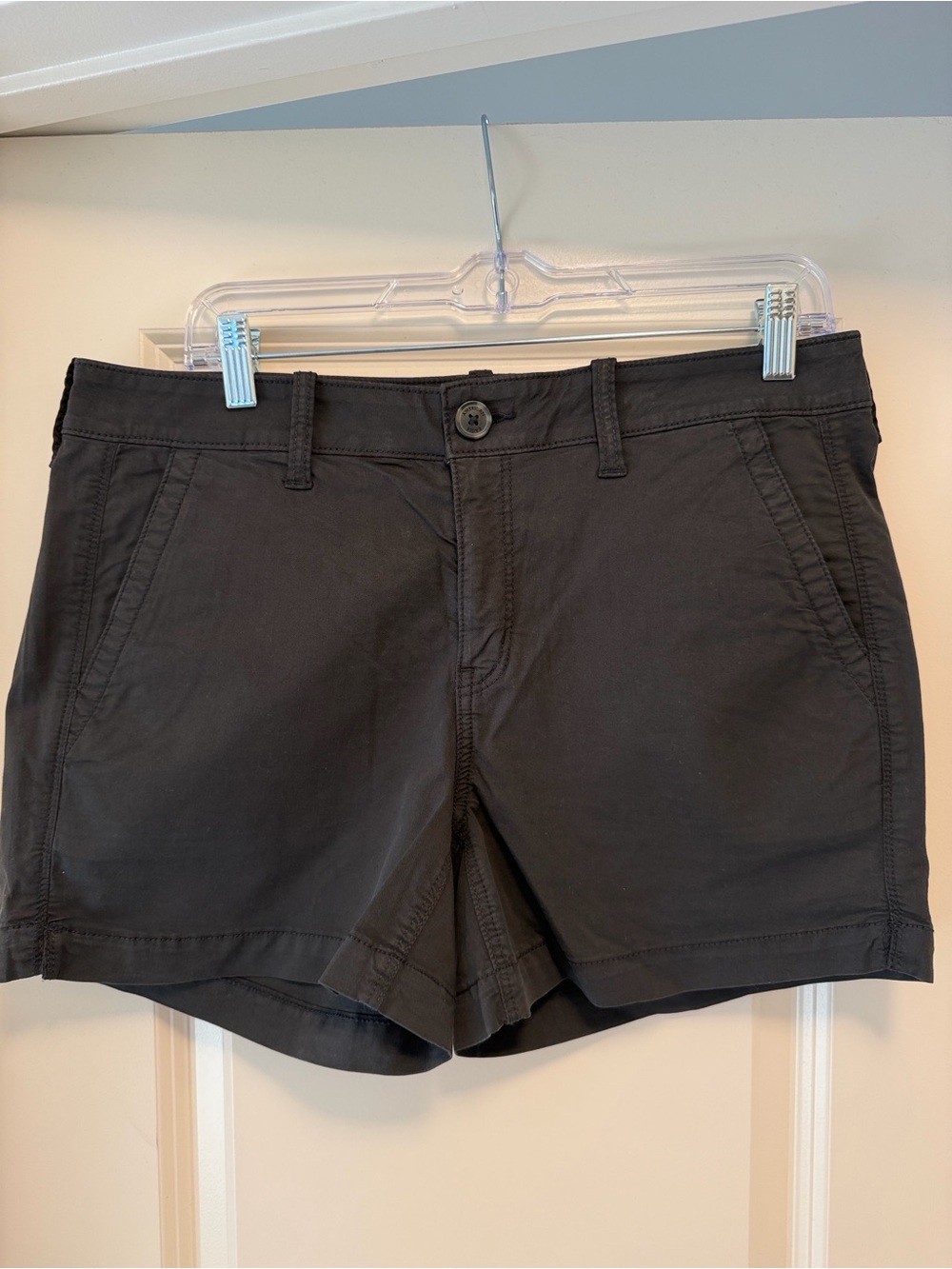 American Eagle Outfitters Black Women's Cotton Blend Shorts